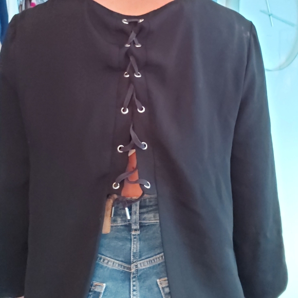 Black 3/4 half cut back - Picture 2 of 5